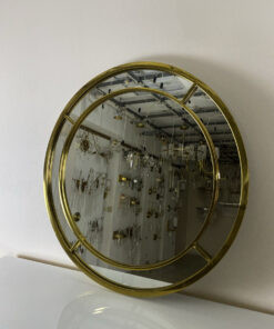 Зеркало Round Mirror/80 gold
